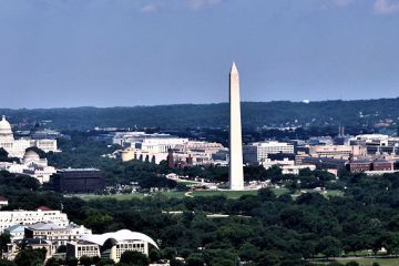 view of Washington, DC from Central Place Tower