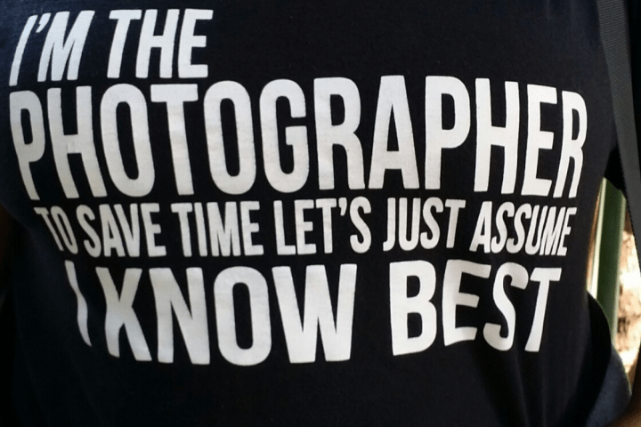 T-shirt saying 