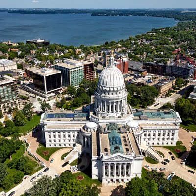 An overhead view of Madison