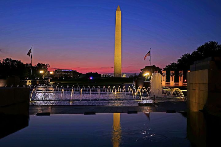 World War II Memorial at Sunrise