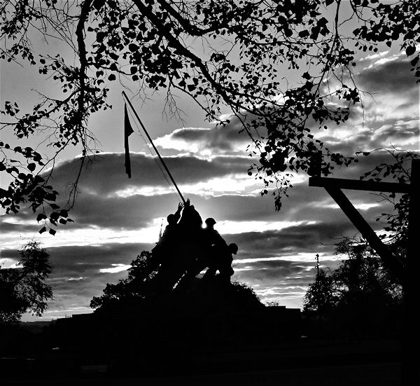 Iwo Jima Memorial at Dawn