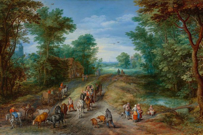 Painting at the National Gallery of Art