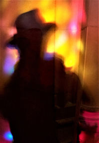 E. David Luria in silhouette at the National Cathedral