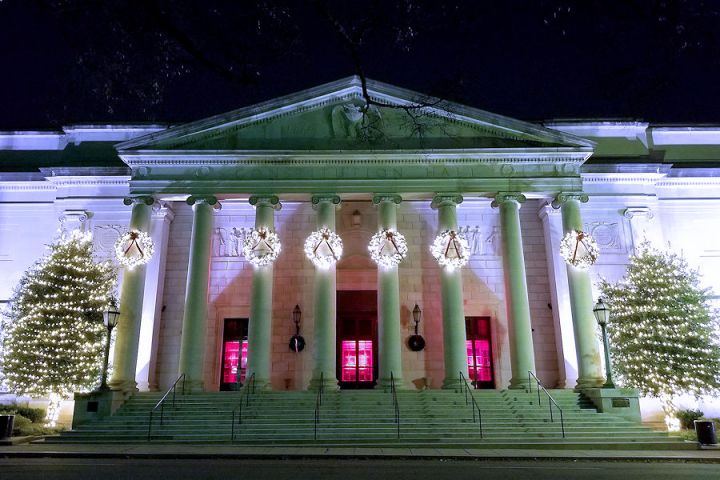 DAR Constitution Hall, decorated for the Holidays