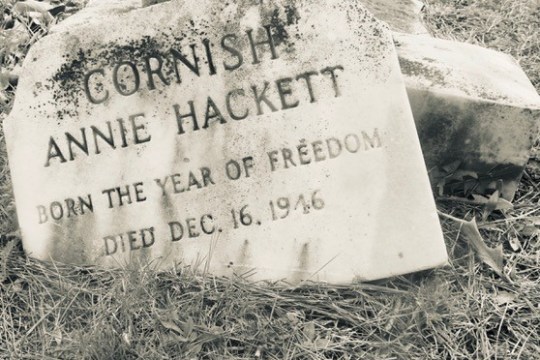 Broken Headstone - Annie Hackett Cornish