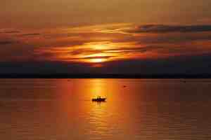 Sunset over the Atlantic Ocean