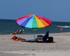 Colorful Umbrella, Atlantic Beach, NC